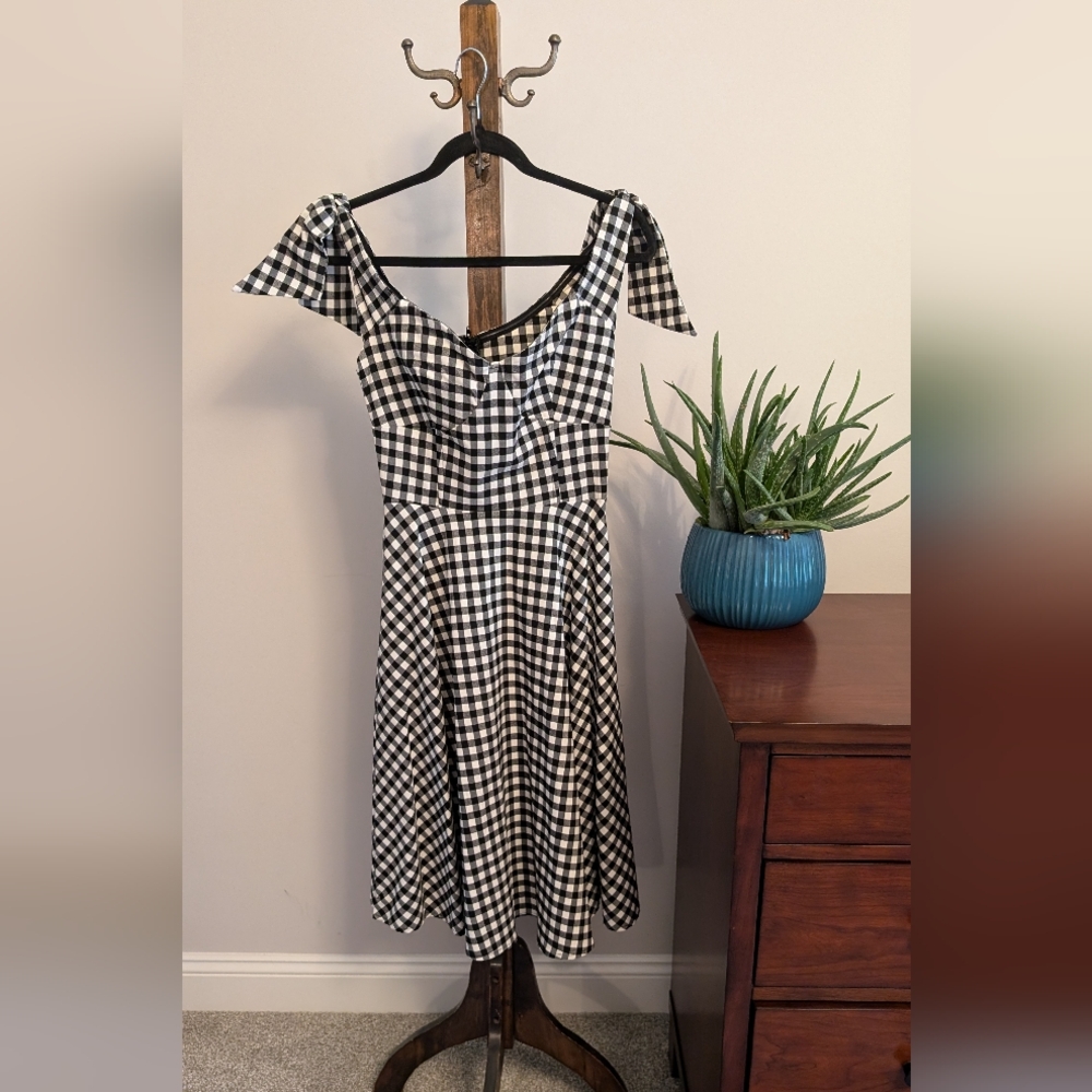 Unique Vintage Gingham Dress